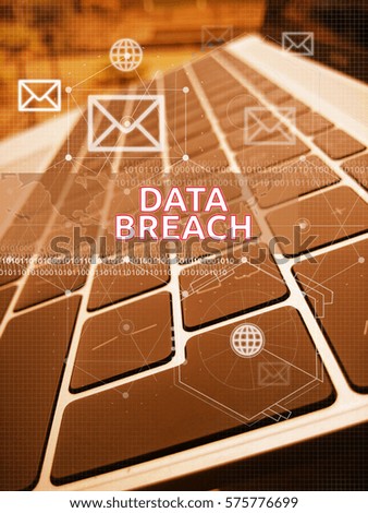 DATA BREACH, Digital Business and Technology concept.