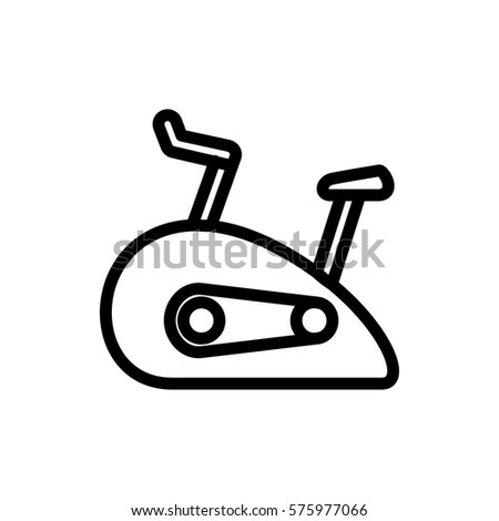 exercise bike icon illustration isolated vector sign symbol