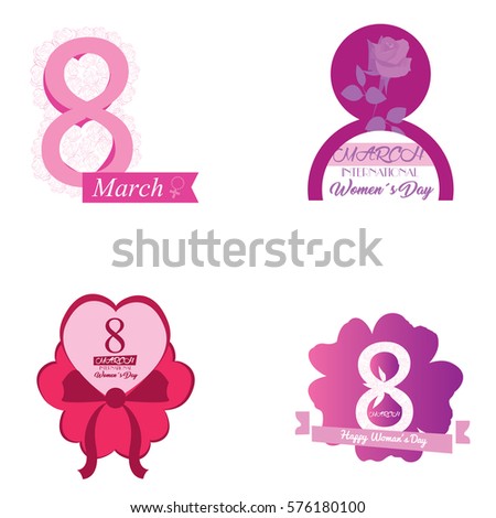 Happy women day graphic designs, Vector illustration