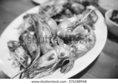 Picture blurred  for background abstract and can be illustration to article of burn shrim