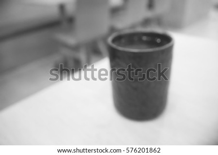 Picture blurred  for background abstract and can be illustration to article of hot green tea