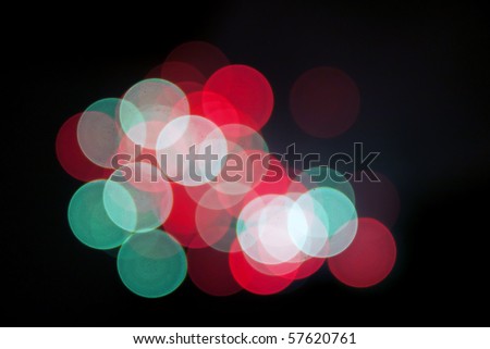 Bokeh.Colorful lights out of focus