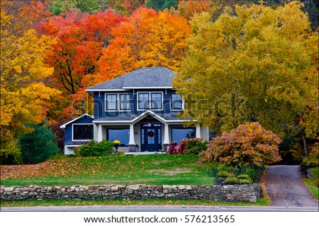 Fall House at Port Sydney, Ontario, Canada