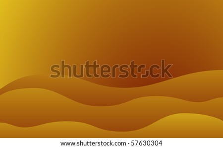 Desert Waves Abstract Background - Vector Illustration