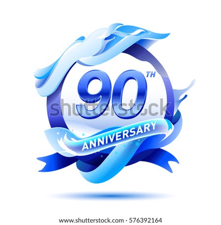 90 years anniversary celebration logo