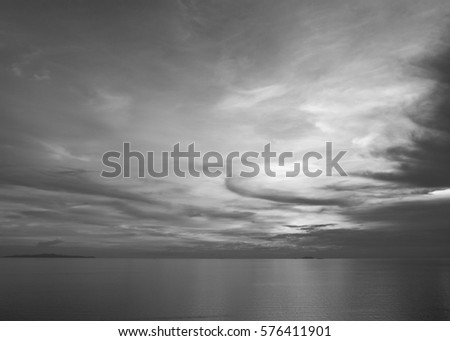 nature sunset cloudy sky black and white picture