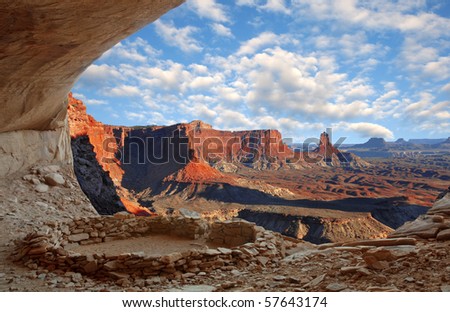 Kiva in Canyonlands National Park, Utah Royalty-Free Stock Photo #57643174