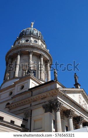 Gendarmenmarkt (Berlin, Germany): The French Church. The Gendarmenmarkt is a square in Berlin and the site of an architectural ensemble including the concert hall and the French and German Churches