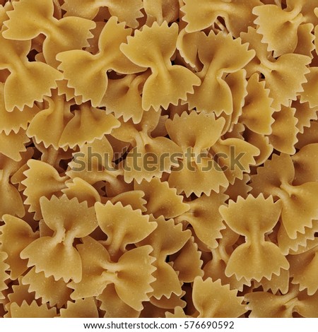 Texture of raw italian pasta