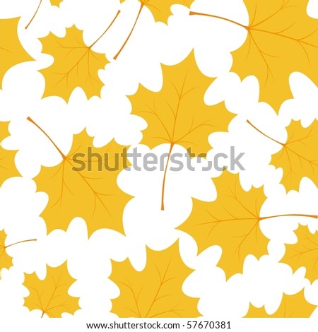 Seamless texture with autumn leaves
