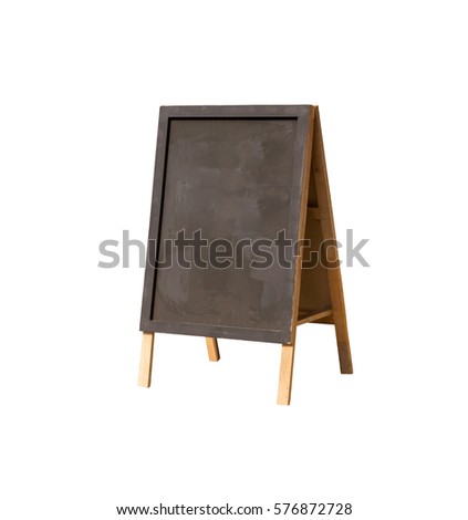 Storefront sign isolated on white background with clipping path.