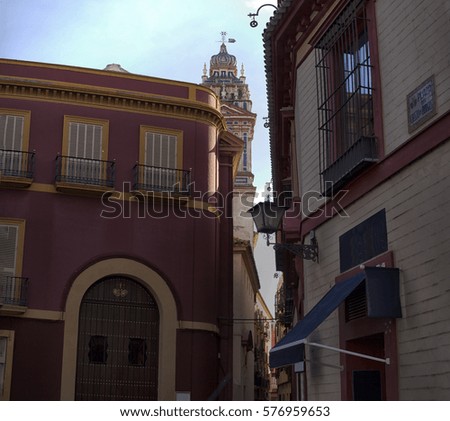 views of the historic center of Seville, Spain.
Seville, old town, historic buildings.