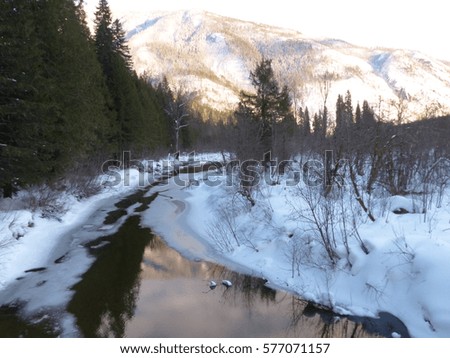 winter streams and rivers