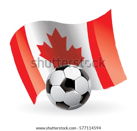 Canada Flag Waving football