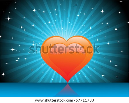 beautiful romantic heart background illustration