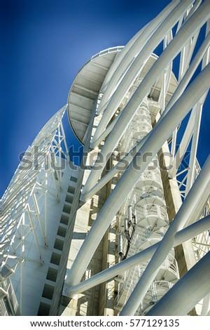 Steel tower structure Royalty-Free Stock Photo #577129135