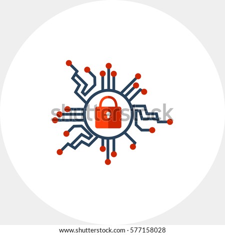 Cyber security icon Royalty-Free Stock Photo #577158028