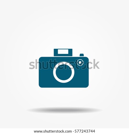 Photo camera icon, vector symbol
