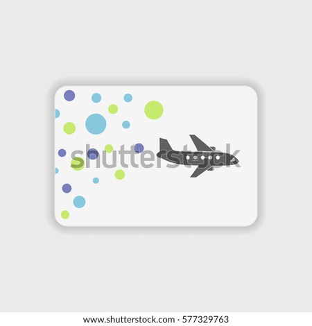 Airplane icon illustration isolated vector sign symbol