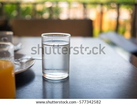 Water in glass Royalty-Free Stock Photo #577342582