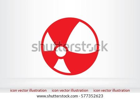 Ball flat vector icon eps10. Toy sign for websites and mobile app 