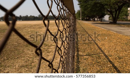 Fence Of Football Field
