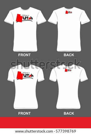 Simple t-shirt design, Welcome Utah 1