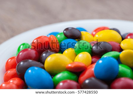 lot of colorful sweets.