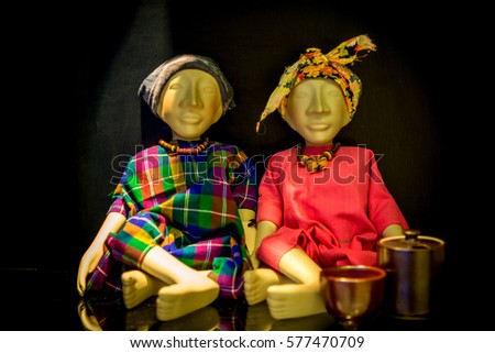 Vintage old dolls