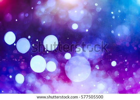 Festive elegant abstract background with bokeh lights and stars Texture .