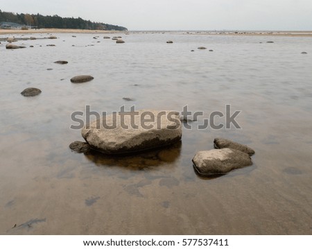 Sea rocks (stones) at Gulf of Finland waters
