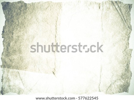 Old crumpled paper texture. Damaged paper background.