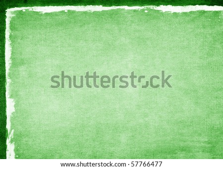 Aged green paper