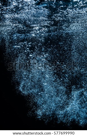 underwater bubbles dark background
