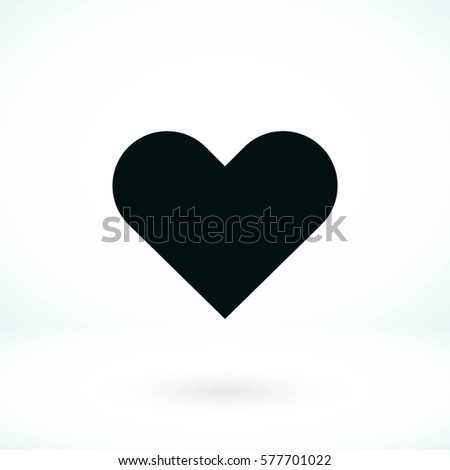 Heart icon, Vector EPS 10 illustration style