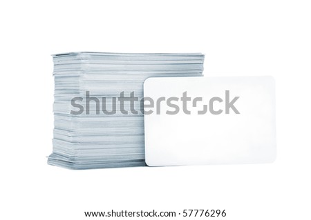 Business cards with rounded corners on a white background