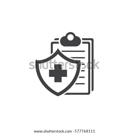 Medical Insurance Icon. Flat Design. Isolated Illustration. Royalty-Free Stock Photo #577768111