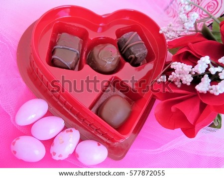 A box of Valentine Candy