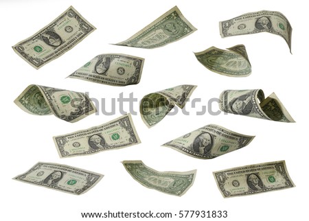 The dollar isolated on white background.