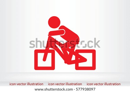 Cyclist Icon.