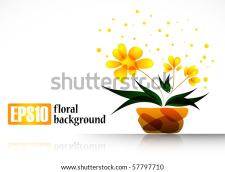 floral background, eps10