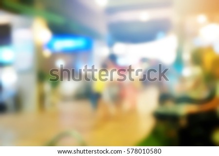 Blurred  background abstract and can be illustration to article of shopping mall