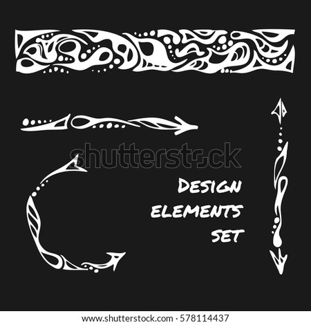 Set of abstract elements for your design