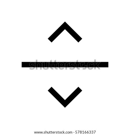 Arrow mini line, icon, background and graphic. The icon is black and white, linear  flat, vector, pixel perfect, minimal, suitable for web and print. 