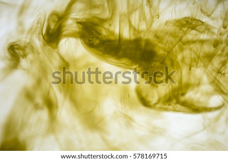 Background ocher ink dissolved in water