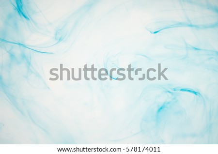 Background blue ink dissolved in water
