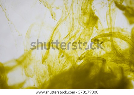 Background  ink dissolved in water
