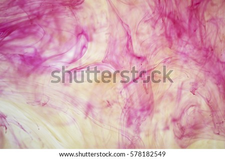 Background multicolored inks dissolved in water