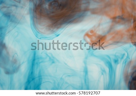 Background blue and red ink dissolved in water