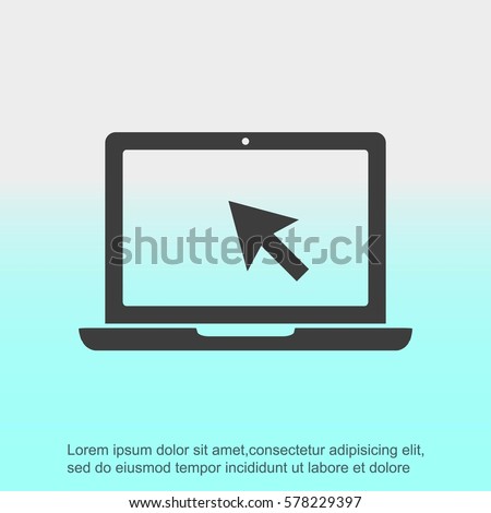 Laptop vector icon Royalty-Free Stock Photo #578229397